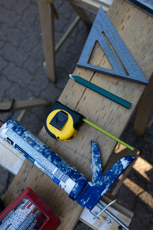 Image of tools on table